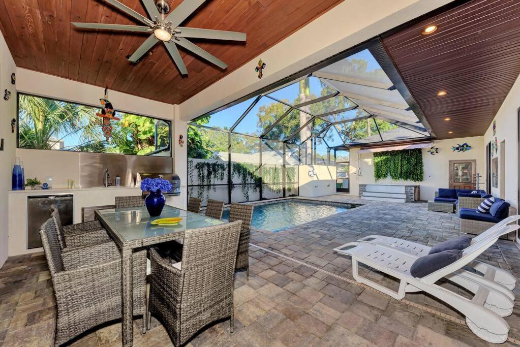 Courtyard Home With Pool, Spa & Sauna Close To Beach & City Center Sarasota Eksteriør bilde